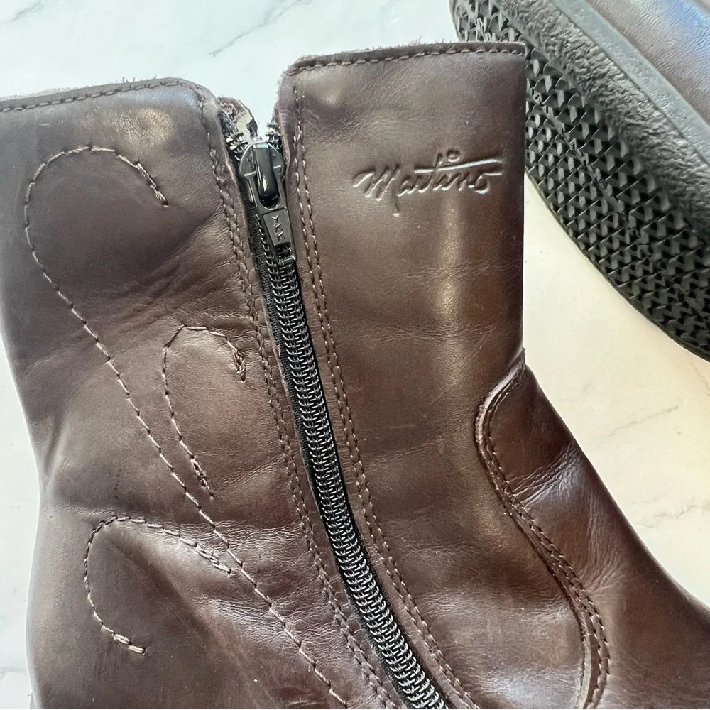 Martino Lindsay Weatherproof Leather Canadian Made Women's Boots Brown Size 10 - Picture 3 of 15